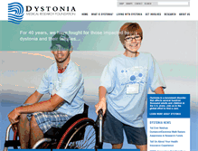 Tablet Screenshot of dystonia-foundation.org